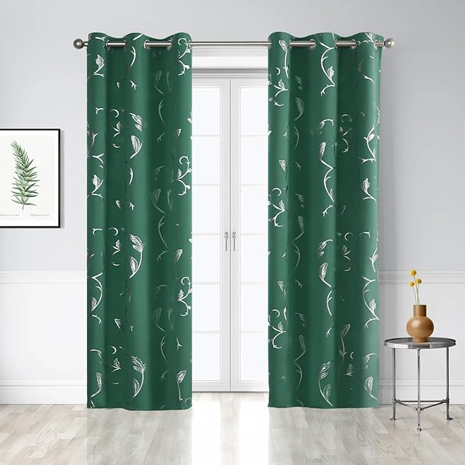 BUHUA Christmas Curtains Window Black Out Light Blocking Noise Reducing Curtains - Image 7