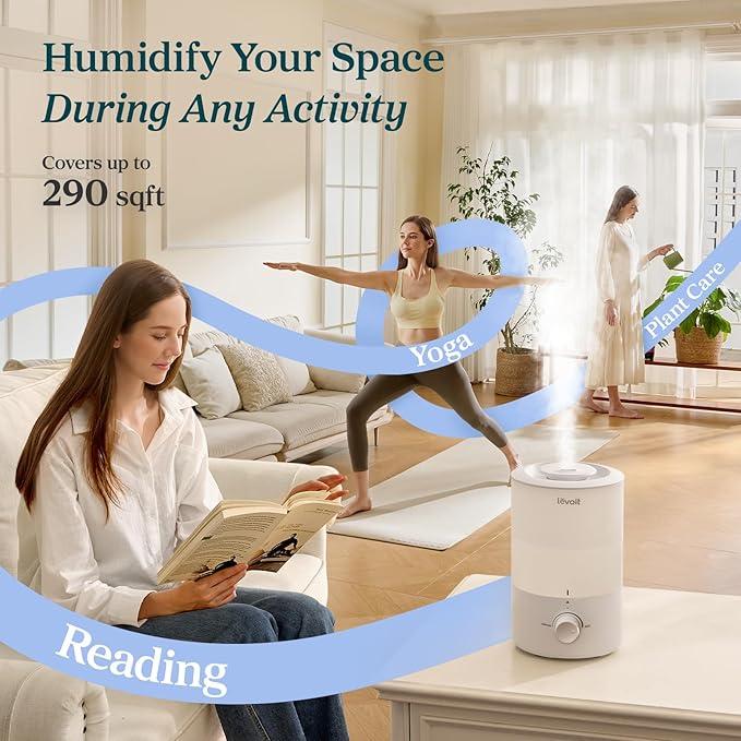 LEVOIT - Humidifiers for Bedroom - Quiet - Cool Mist/Top Fill/Essential Oil - Image 6