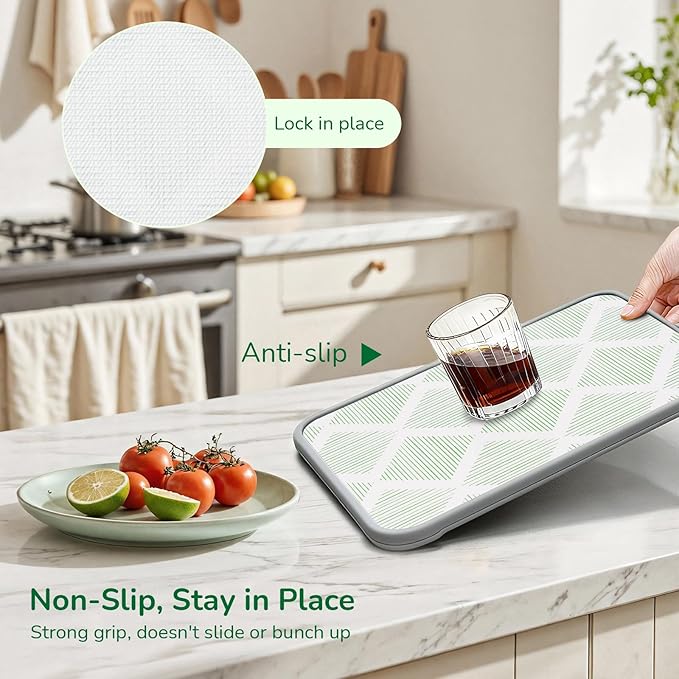 Drawer and Shelf Liner for Kitchen, Non-Slip Non-Adhesive Cabinet Liners for - Image 3
