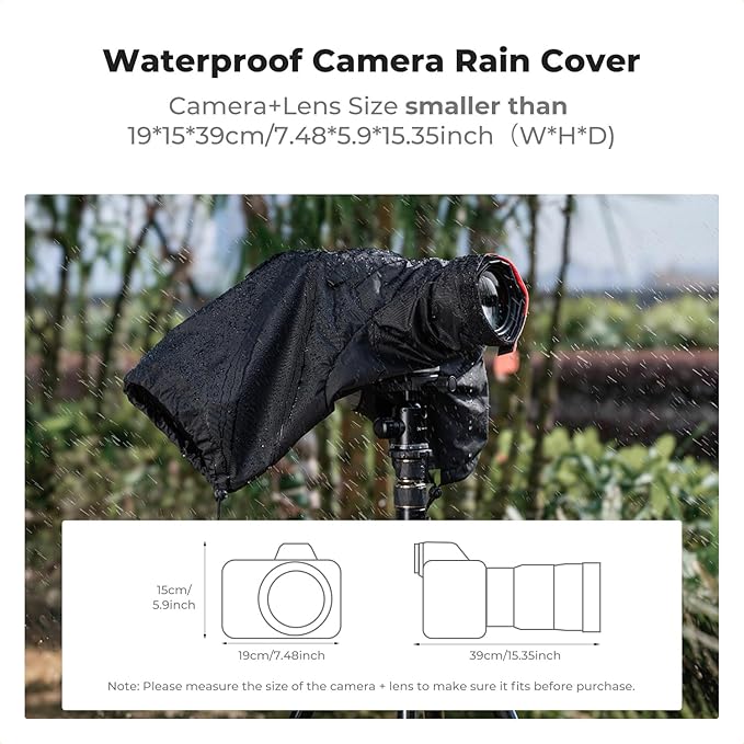 K&F CONCEPT Professional Camera Rain Cover, Waterproof Raincoat - Image 2