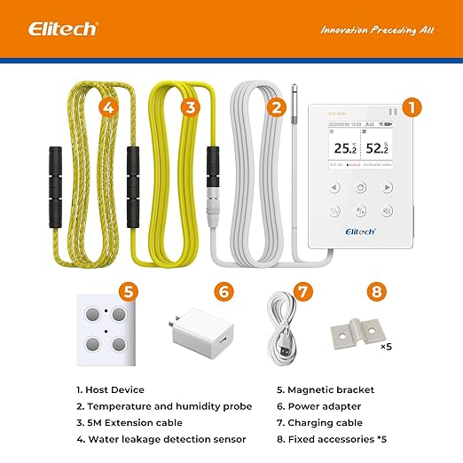 Elitech WiFi Temperature and Humidity Data Logger, 2.4GHz/5GHz Real-time Monitor - Image 8