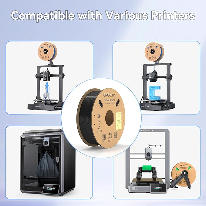 Creality Hyper PETG Filament 4KG, High Speed 30-600mm/s 3D Printer Filament PETG - Image 8