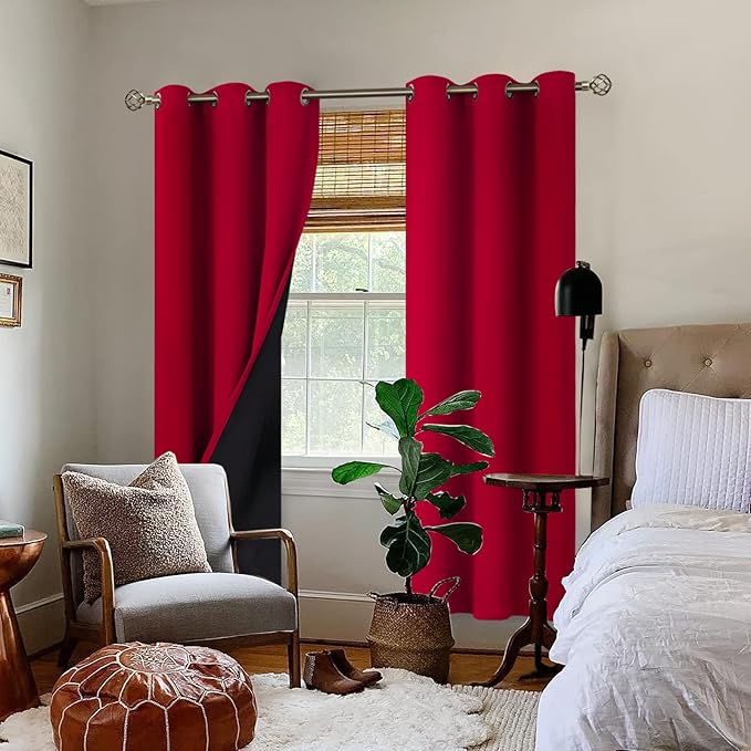 BGment Christmas 100% Blackout Curtains Thermal Insulated - Image 2