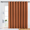 NICETOWN Lower Noise Room Divider Curtain Screen Partitions, Burnt Orange by NICETOWN