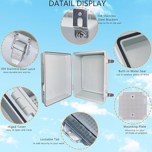 Outdoor Waterproof Box, IP67 ABS Junction Box Electrical Enclosure - Image 3