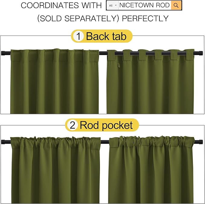 NICETOWN Bedroom Curtains Holiday Christmas Decor - Image 4
