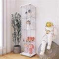 Yoluckea 4 Shelves Glass Display Cabinet by Yoluckea