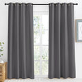 NICETOWN Grey Blackout Curtain 86 inch Long, W55 x L86, 1 Panel, Thermal by NICETOWN
