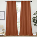 NICETOWN Halloween Blackout Curtains Shades Window Drapes, Burnt Orange Color by NICETOWN