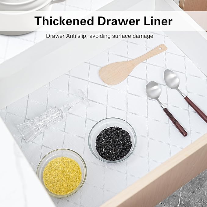Shelf and Drawer Liner for Kitchen Cabinet, Non-Adhesive Cabinet Liners for - Image 3