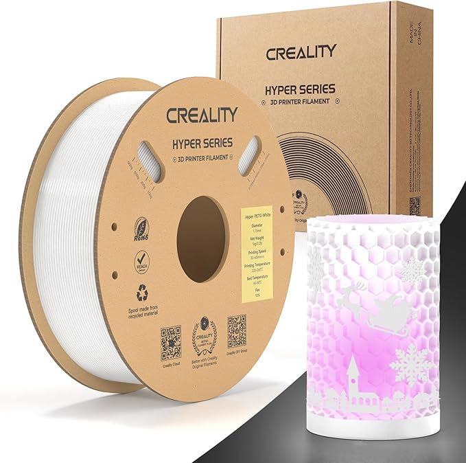 Official Creality Hyper PETG Filament 1.75mm, High Speed 600mm/s 3D Printer by Creality