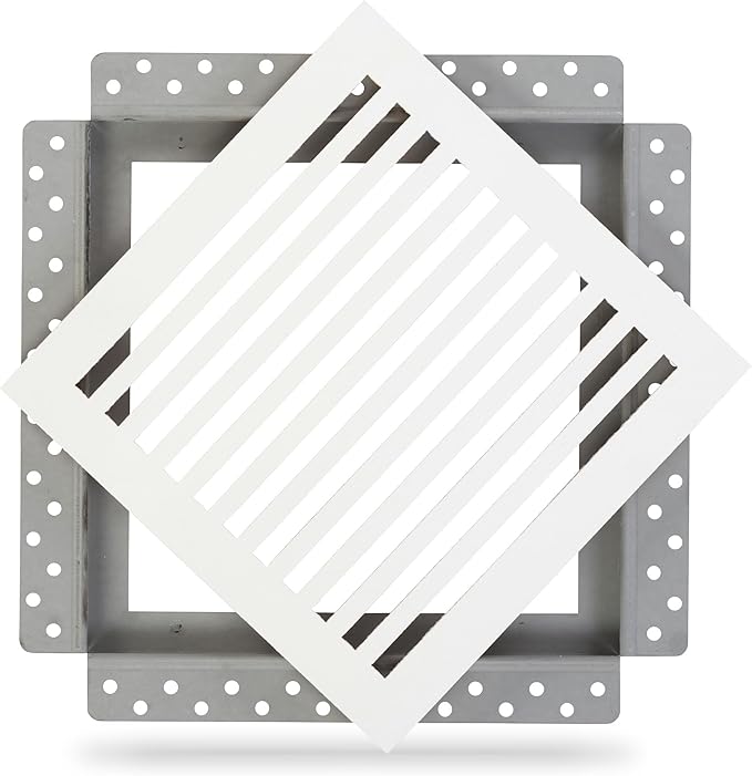 SilhouEase SE10 Magnetic Exhaust Fan Cover & Removable Return Vent, Flush Mount by LuxairyVents