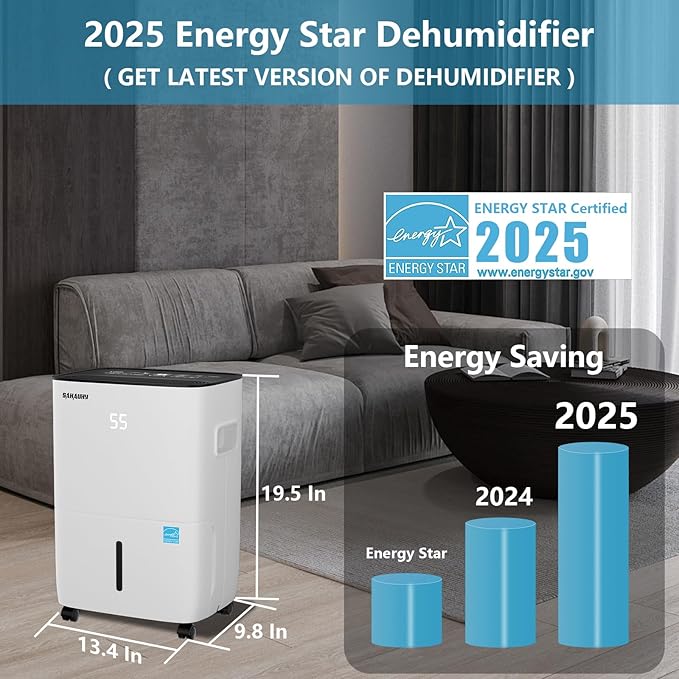 SAHAUHY 120 Pints ENERGY STAR Dehumidifier - Image 2