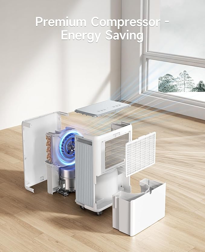 30 Pints Dehumidifier for Basement and Home, Quiet 3-Mode Operation - Image 8