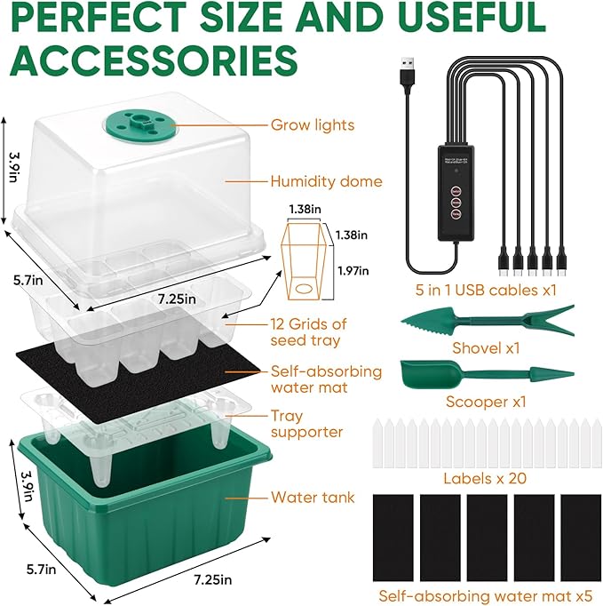 BlumWay Self-Watering Seed Starter Tray Kit - Image 5
