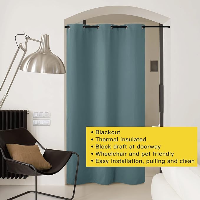 NICETOWN Curtains & Drapes for Door Tapestry, 84 inches Long Door Curtains for - Image 8
