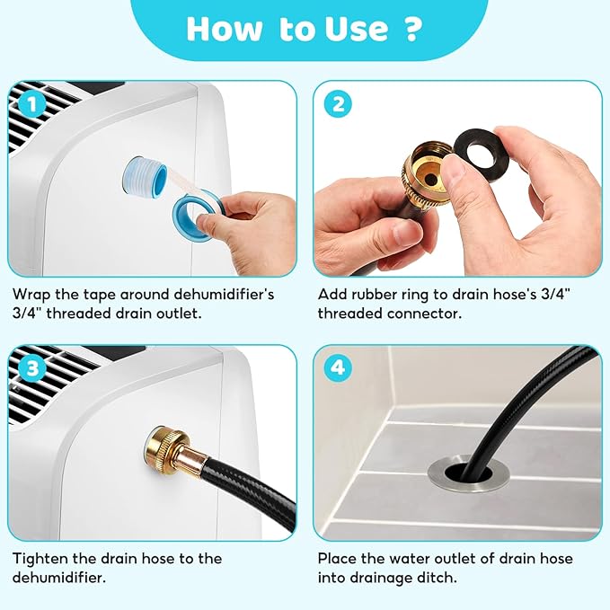 Dehumidifier Drain Hose 3/4 Inch FHT, 12 Ft, - Image 5