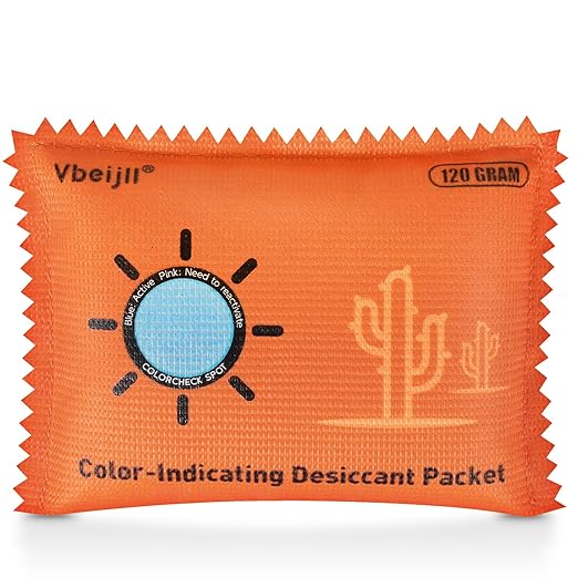 120 Gram Color-Indicating Desiccant Packs by Vbeijll