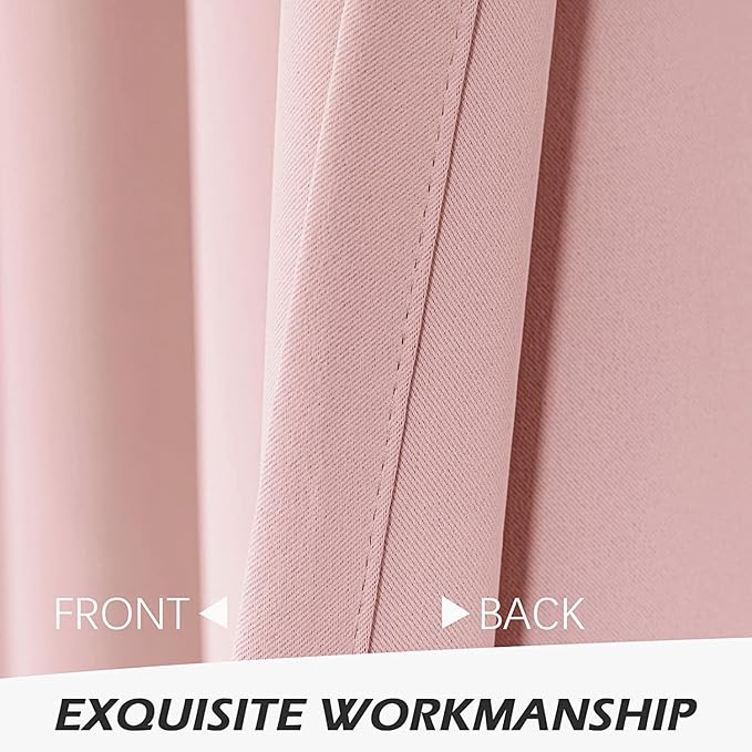 MYSKY HOME Pink Door Curtains for Doorway Closet Curtain for Living Room - Image 7