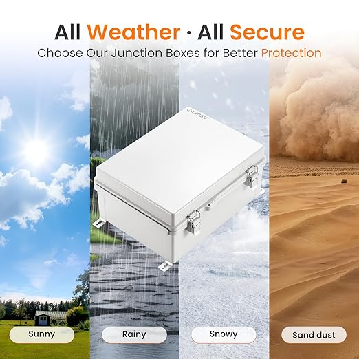 QILIPSU Waterproof Junction Box IP67 Outdoor Plastic Electrical Project - Image 5