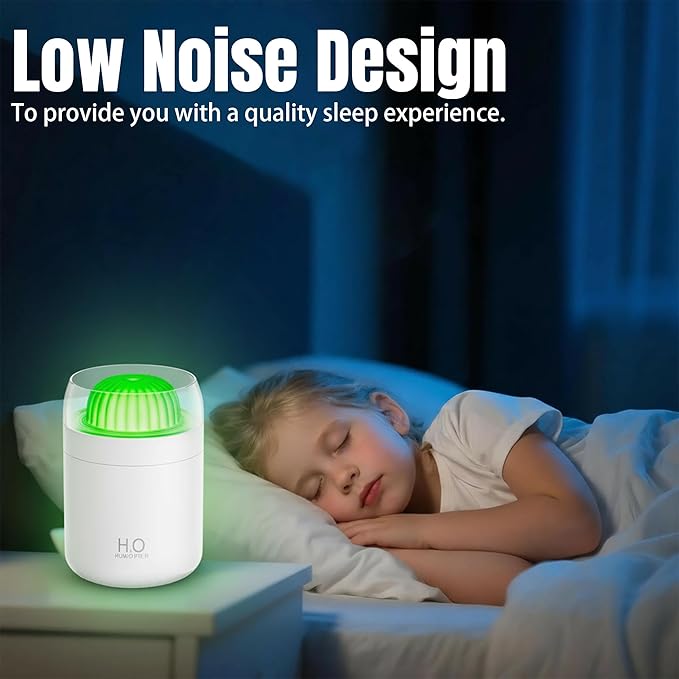 Cactus Mini Humidifier - 500ml USB Powered Portable Small Desktop Air - Image 5