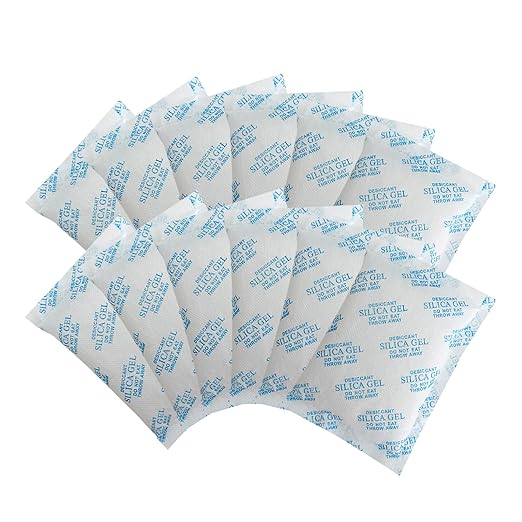 Silica Gel Packets, 100 Gram 6 Packets Desiccant Packs, Moisture Absorbers by WAOTOAW