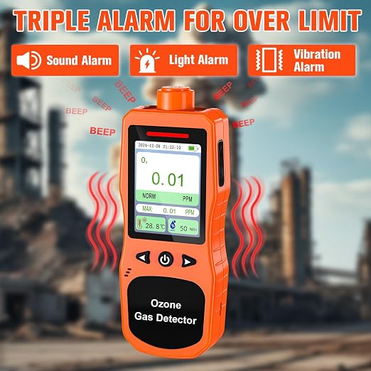Portable Ozone Detector, 0-20 PPM Ozone Gas Monitor - Image 3