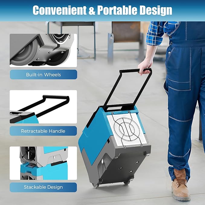 ARGENDON 180 PPD Commercial Dehumidifiers, Crawl Space Dehumidifier - Image 6