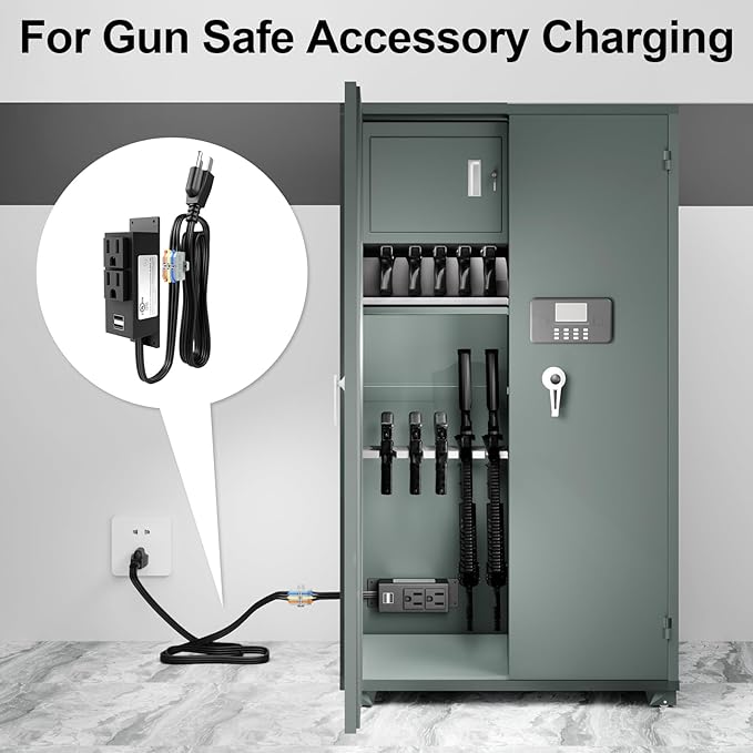 Gun Safe Power Outlet Kit- Multi Electrical Outlet Kit - Image 7