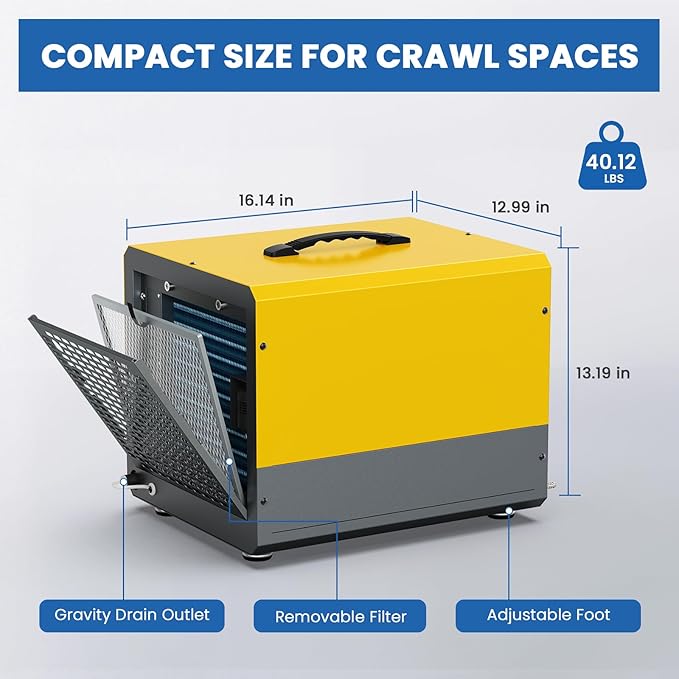 70 Pint Crawl Space Dehumidifier - Image 8