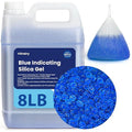 8LBS Silica Gel Desiccant Beads, Premium Blue Indicating Reusable Desiccant Bulk by Viktairy