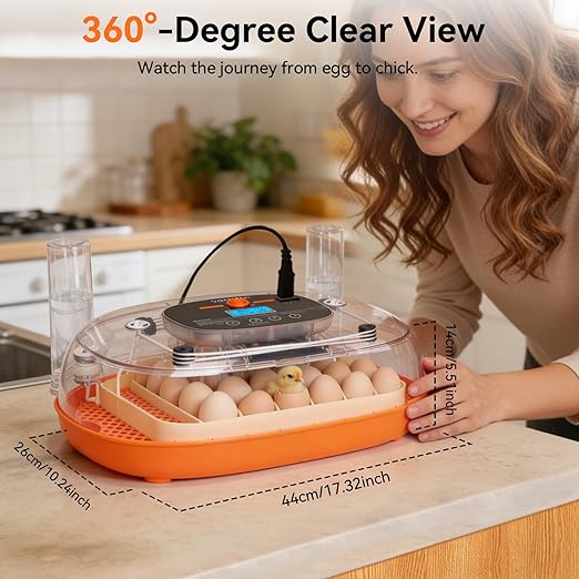 Incubators for Hatching Eggs, 24 Egg Incubator, Automatic Egg Turner - Image 8