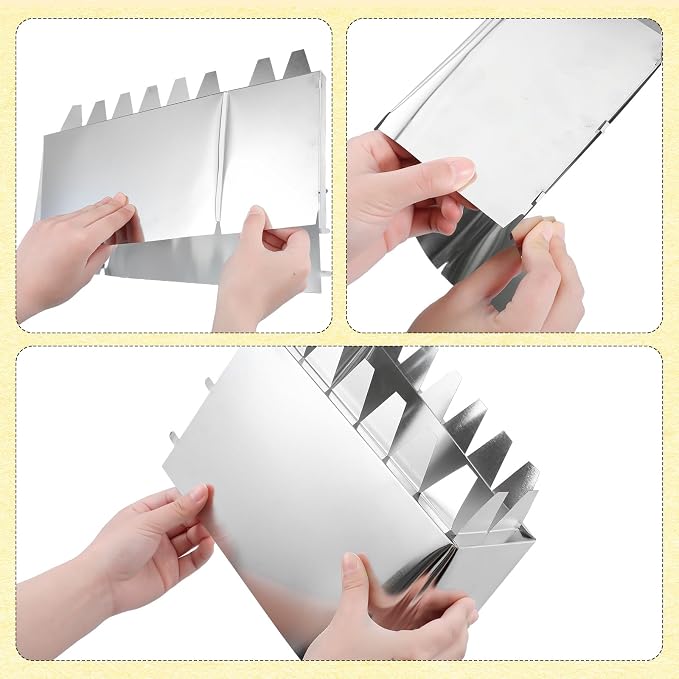 MorningRo 1 Pcs HVAC Metal Register Collar 4" x 8" x 6" Deep Installation Tabs - Image 6