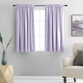 DONREN 54 Inch Length Lavender Purple Blackout Curtains by DONREN