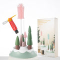 Chemimoso Baby Bottle Drying Rack and Cleaning Set, by Unknown