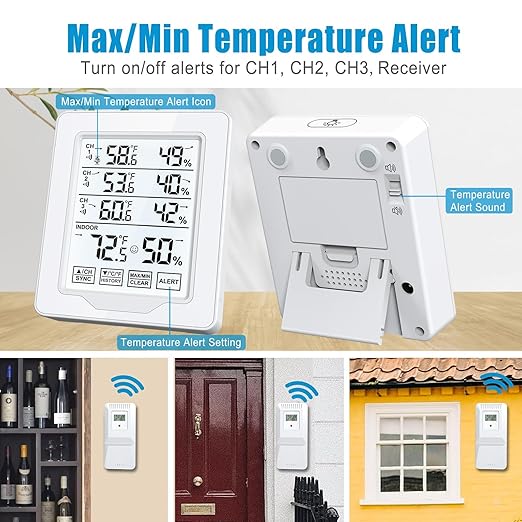 Indoor Outdoor Thermometer Wireless - Image 4