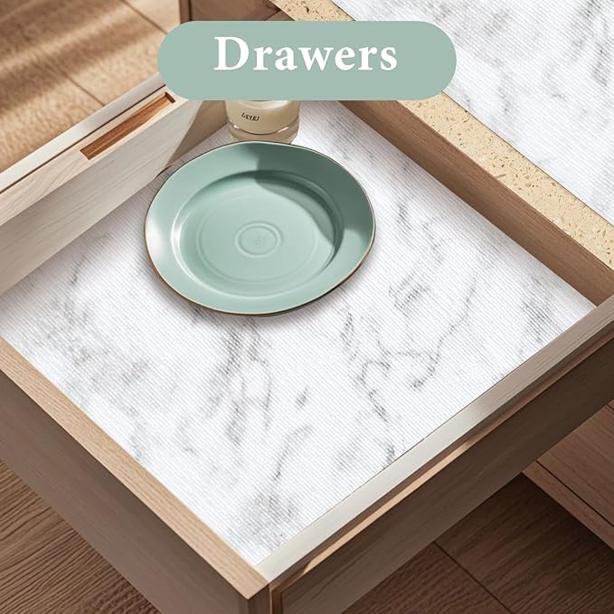 Drawer and Shelf Liner for Kitchen Cabinet: 17 in X 20 Ft Non Slip Waterproof - Image 3