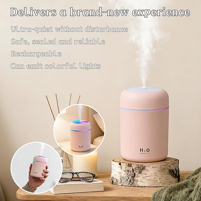 300ml USB Cool Mist Small Humidifier - Image 5