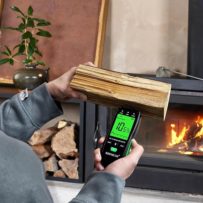 RDINSCOS Moisture Meter for Firewood Digital Wood Moisture Tester Firewood and - Image 4