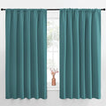 NICETOWN Blackout Curtains for Bedroom, Sea Teal, 1 Pair, 62 by 63-inch by NICETOWN