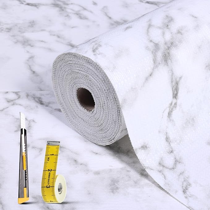 Drawer and Shelf Liner for Kitchen Cabinet: 23.6 in X 30 Ft Non Slip Waterproof by Kimhan