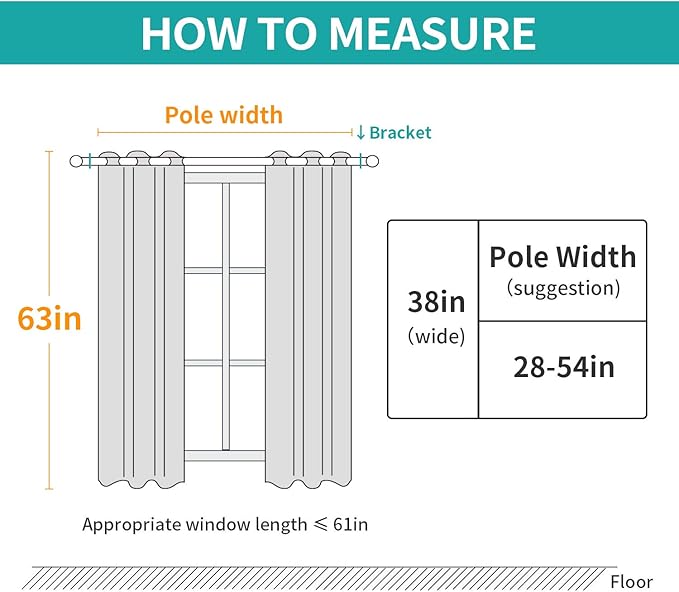 BUHUA Greyish White Blackout Curtains - Image 7