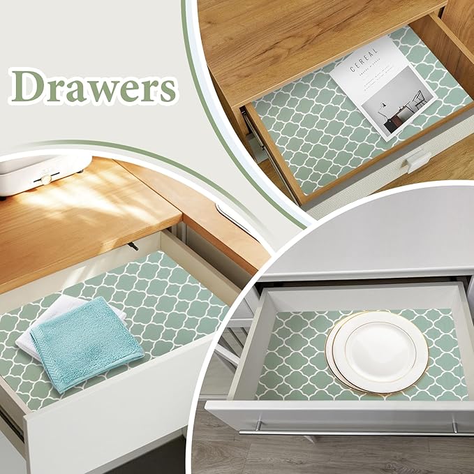 Shelf Liners for Kitchen Cabinets Non Adhesive Drawer Liner 12in x 20FT Light - Image 5