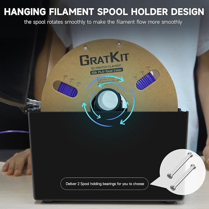 GratKit 3D Filament Dryer Box Firefly V2.0, Tuya App Controlled Smart Filament - Image 5