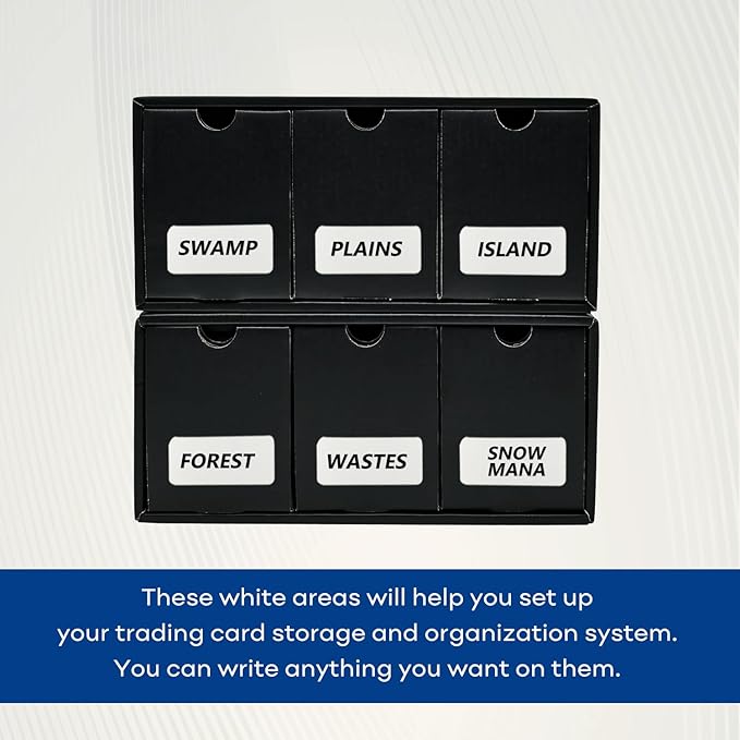 Trading Card Storage Box with 100 Dividers, Cardboard Collectors Cards - Image 7