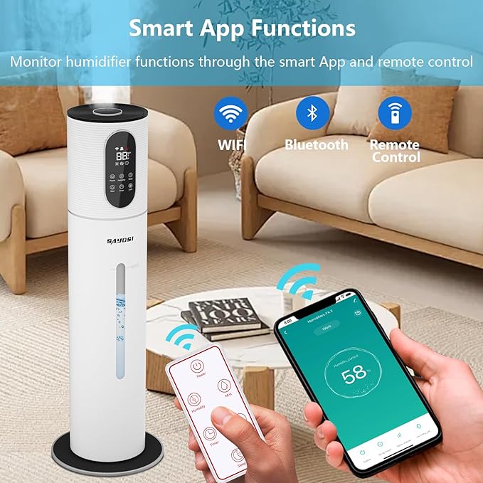 Humidifier, SAYDSI 2.1Gal Smart Humidifiers - Image 2