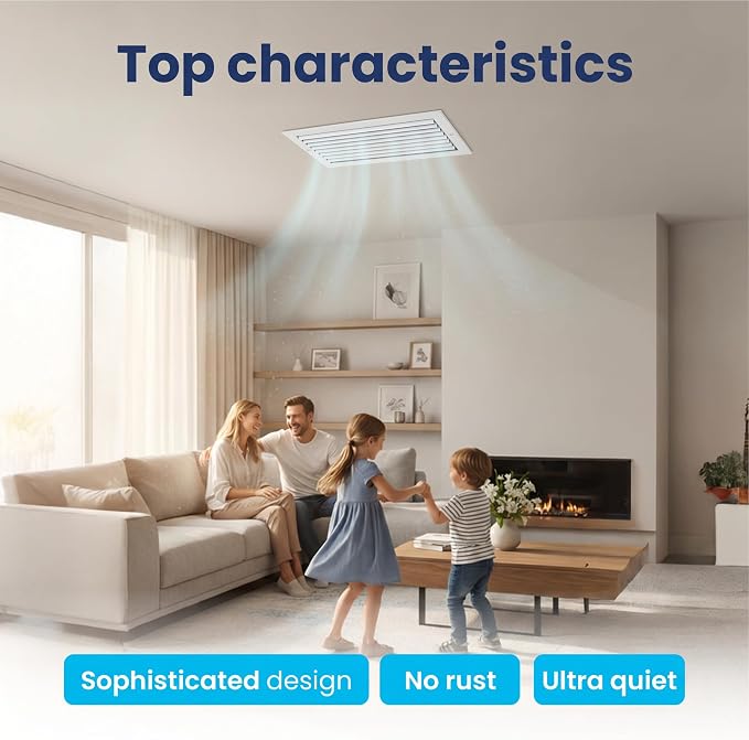 8x16 Aluminum 1-Way Air Flow Vent Cover Wall or Ceiling HVAC Register - Image 6
