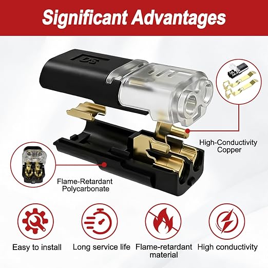 30Pcs Standard Quick Connect Wire Connectors – No Stripping Double Wire Plug in - Image 10