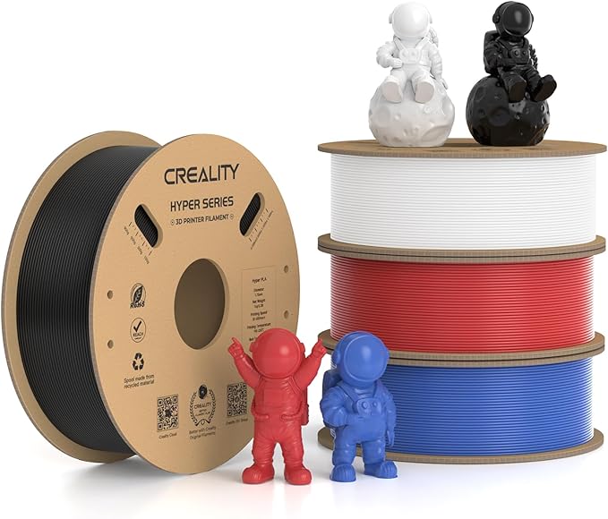 Creality Hyper PLA Filament 1.75mm, 30-600mm/s High Speed 3D Printer Filament by Creality