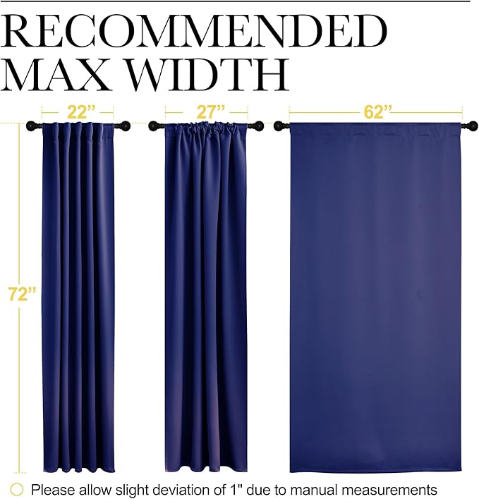 NICETOWN Blackout Curtain Panels Window Draperies - Image 7